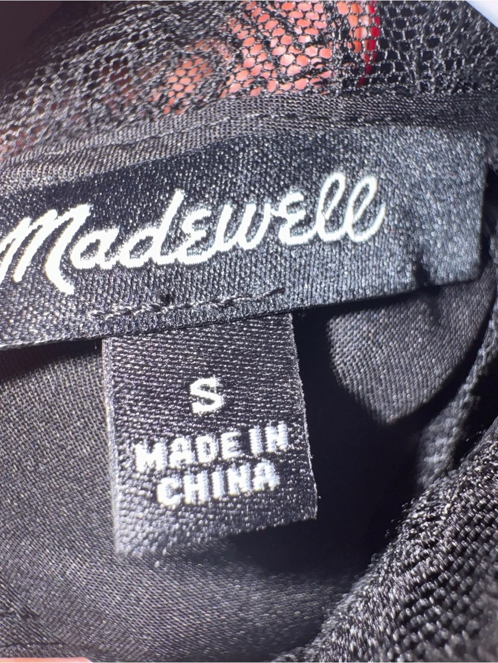 Madewell sheer black